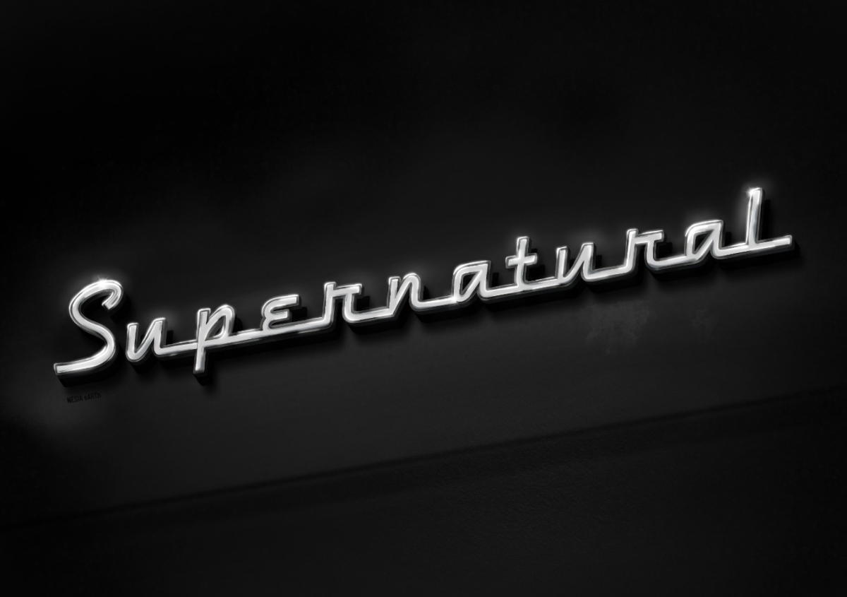 Supernatural-3D-Chrome-Lettering-Nesia-earth